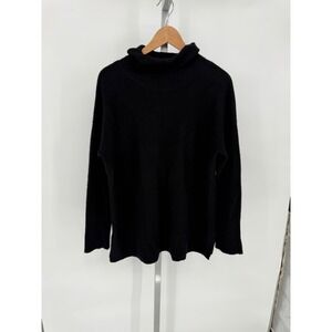 The Cashmere Project‎ Black Roll Neck 100% Cashmere Sweater Womens